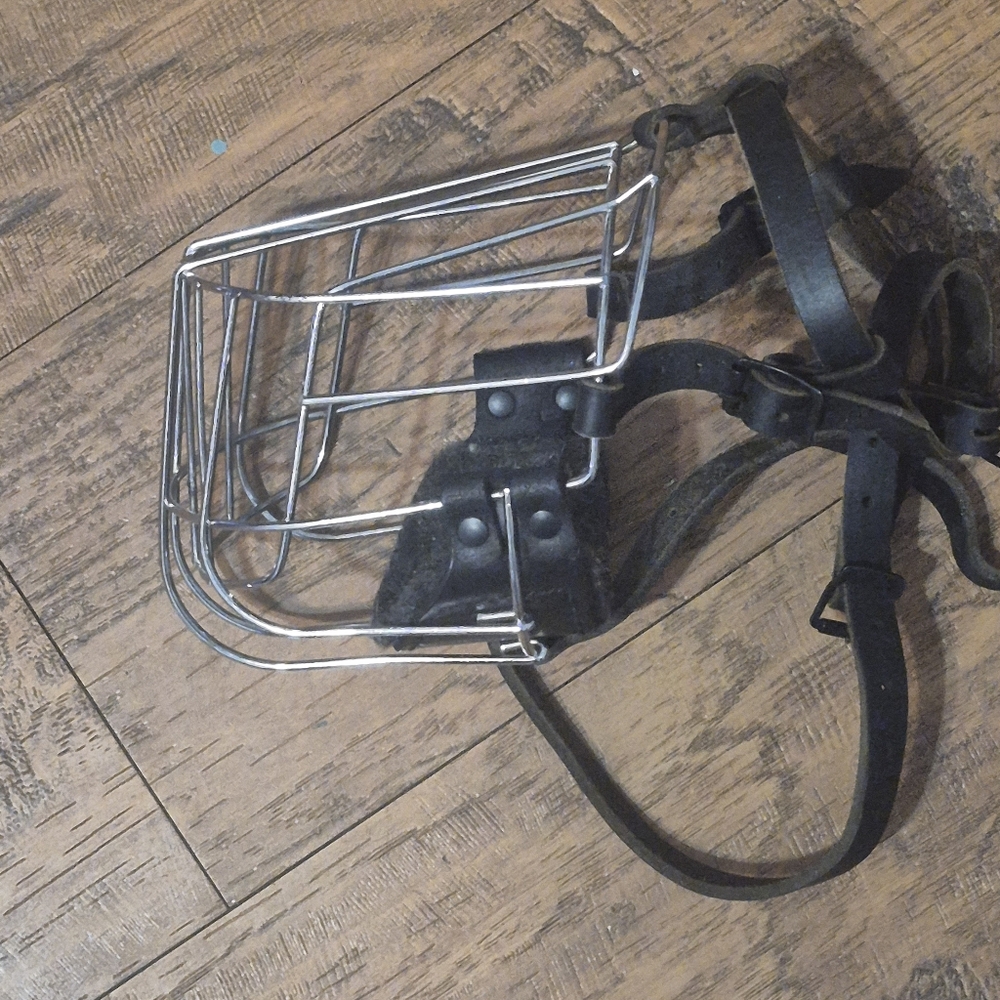 Caged Wire Dog Muzzle Xlg Cain Corso Dog Able To Drink,bark,pant